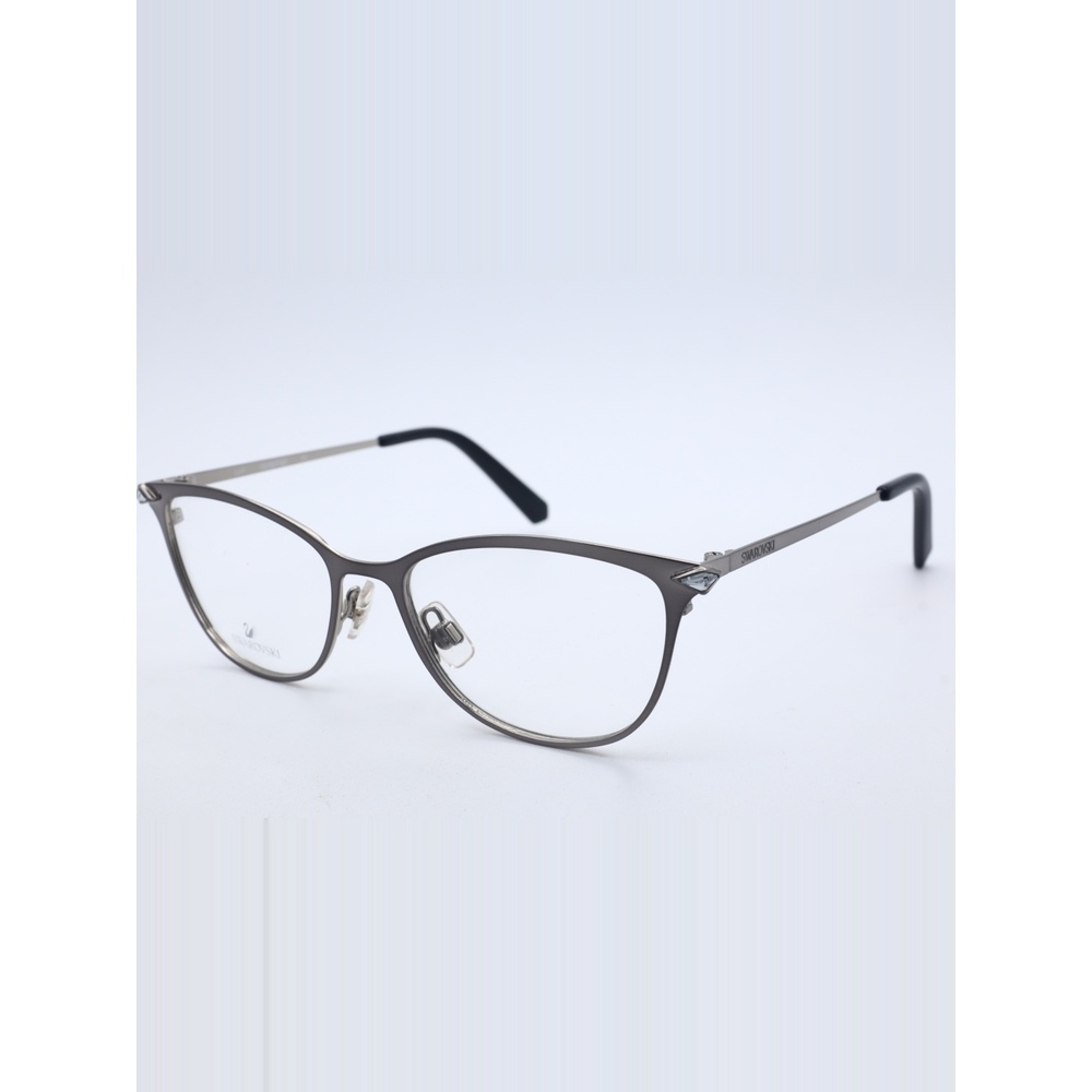 Swarovski SK5246 001 Brushed Silver Metal Eyeglasses Frame 50-16-135